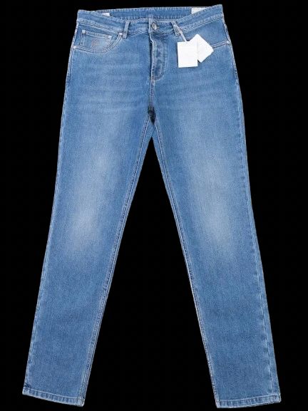 new brunello cucinelli blue cotton jeans women size n/a