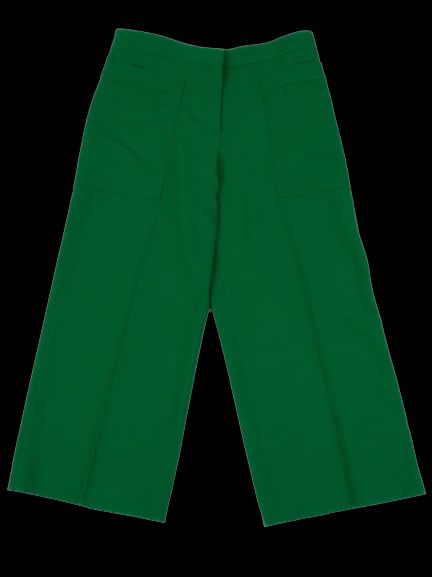 excellent jil sander green wool pants size m made in italy