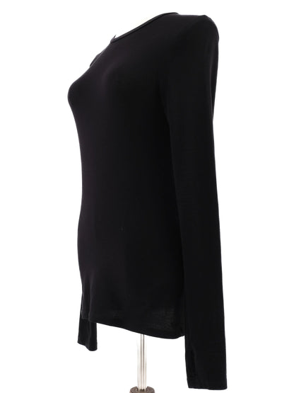 Excellent Cos Black Long Sleeve Shirt Size XS Elastane Women