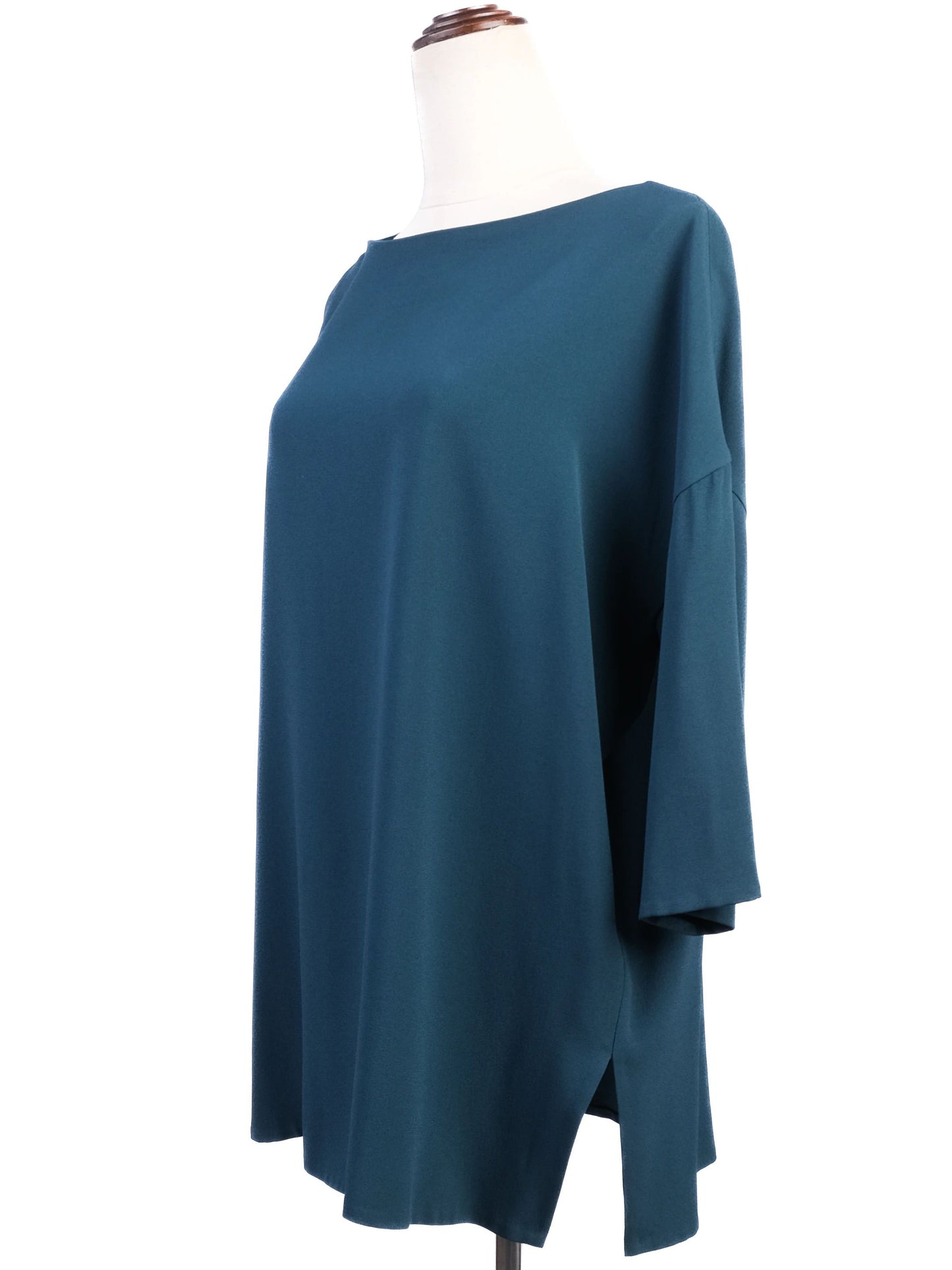etro green viscose loose-fitting top size l - excellent condition