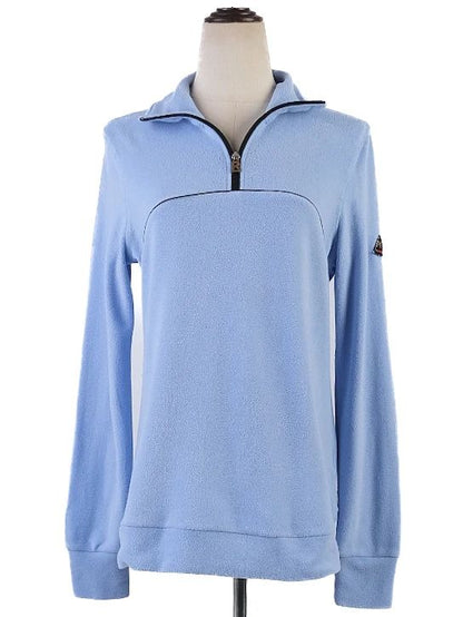 Excellent Bogner Women's Blue Fleece Pullover Size L Quarter-Zip