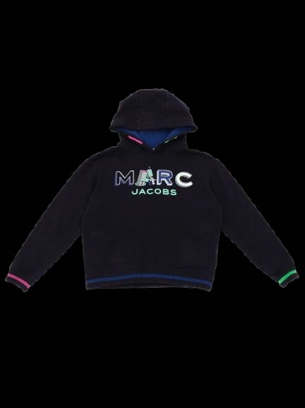 excellent marc jacobs blue cotton hoodie for kids size 10