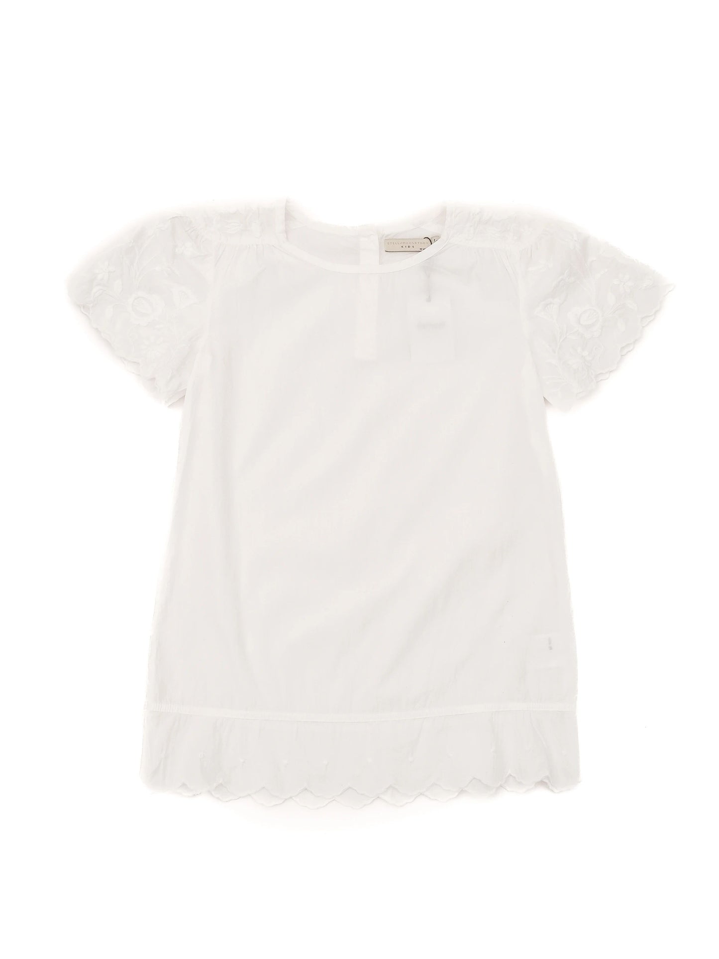 excellent stella mccartney kids white cotton blouse size 10