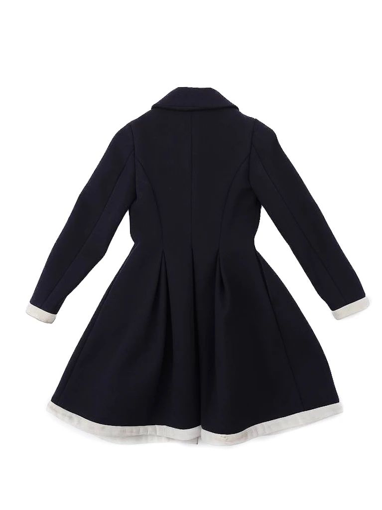 monnalisa blue polyester coat for kids size 12 - perfect condition