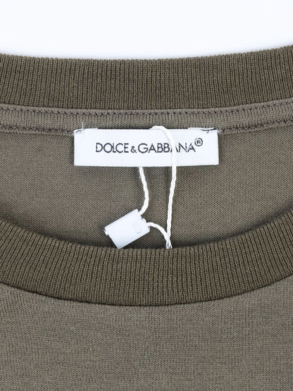 Excellent Dolce & Gabbana Kids Green Camouflage T-Shirt Size 10