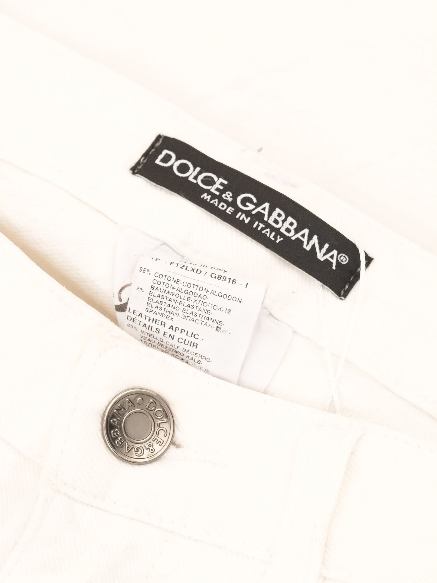 excellent dolce & gabbana white jeans for kids size xs