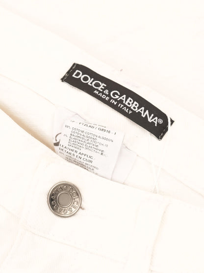 Excellent Dolce & Gabbana White Jeans for Kids Size XS