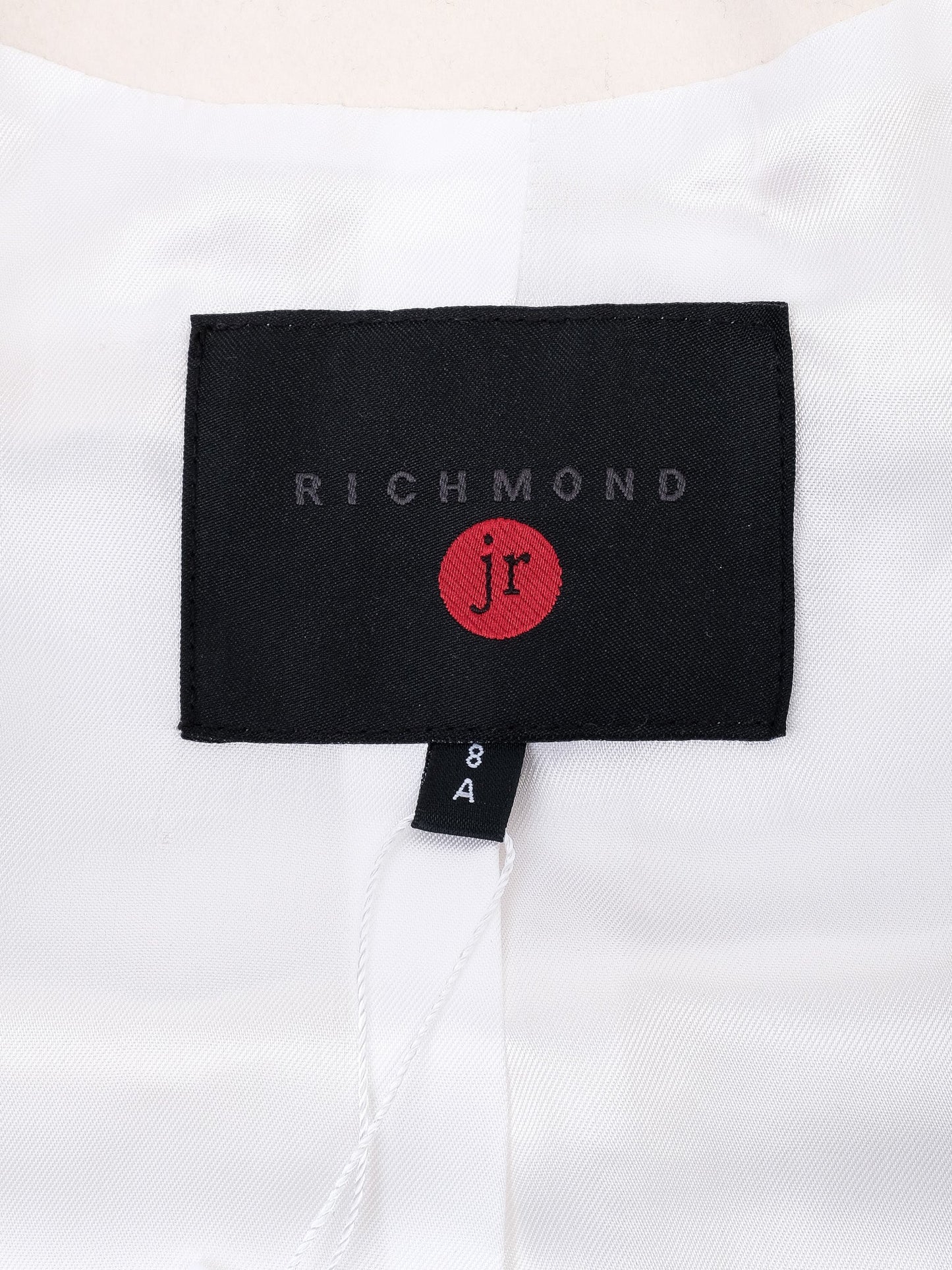excellent richmond white wool coat for kids, size 8