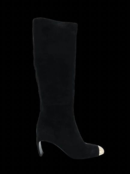 excellent nicholas kirkwood black suede knee-high boots size 39