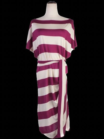 NEW By Malene Birger Blue Strapless Dress Size S with Belt