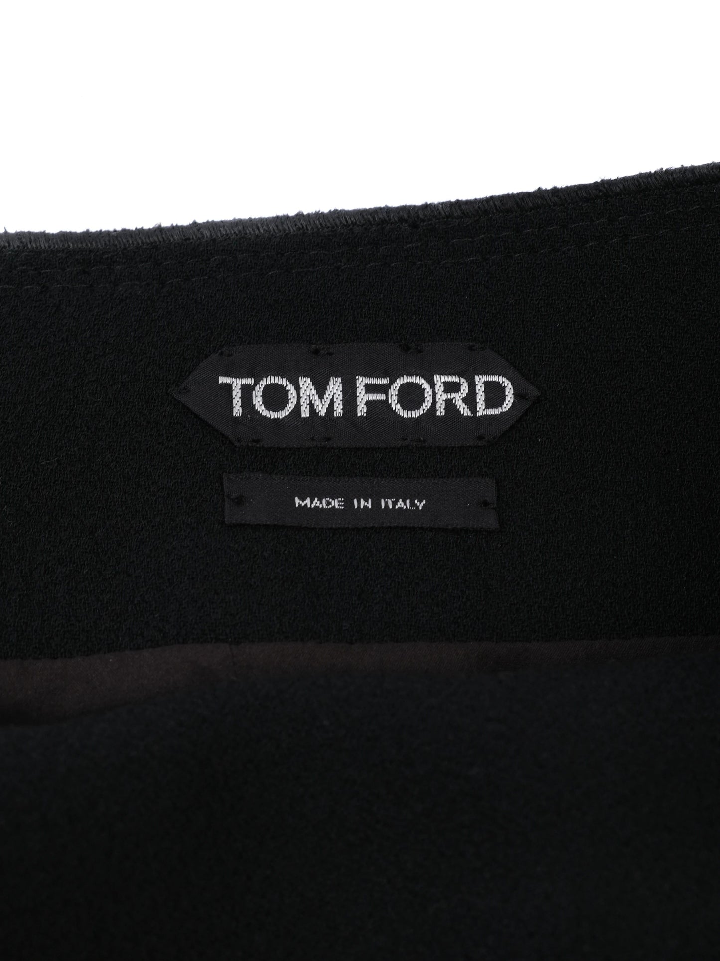 tom ford women's black wool skirt size l excellent condition