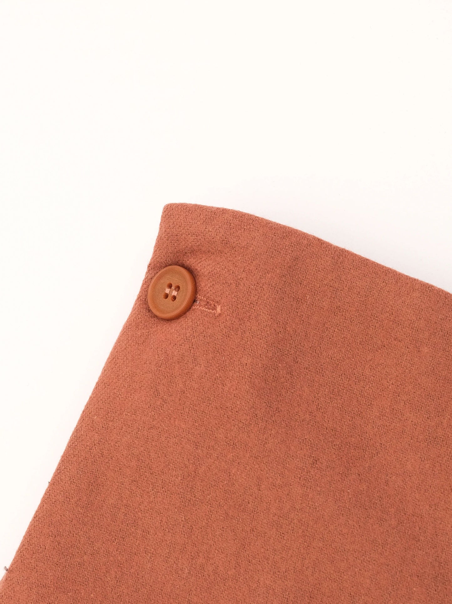 excellent cos wide-leg trousers orange wool size s