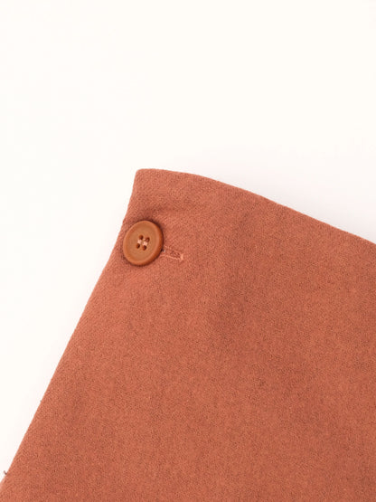 Excellent COS Wide-Leg Trousers Orange Wool Size S
