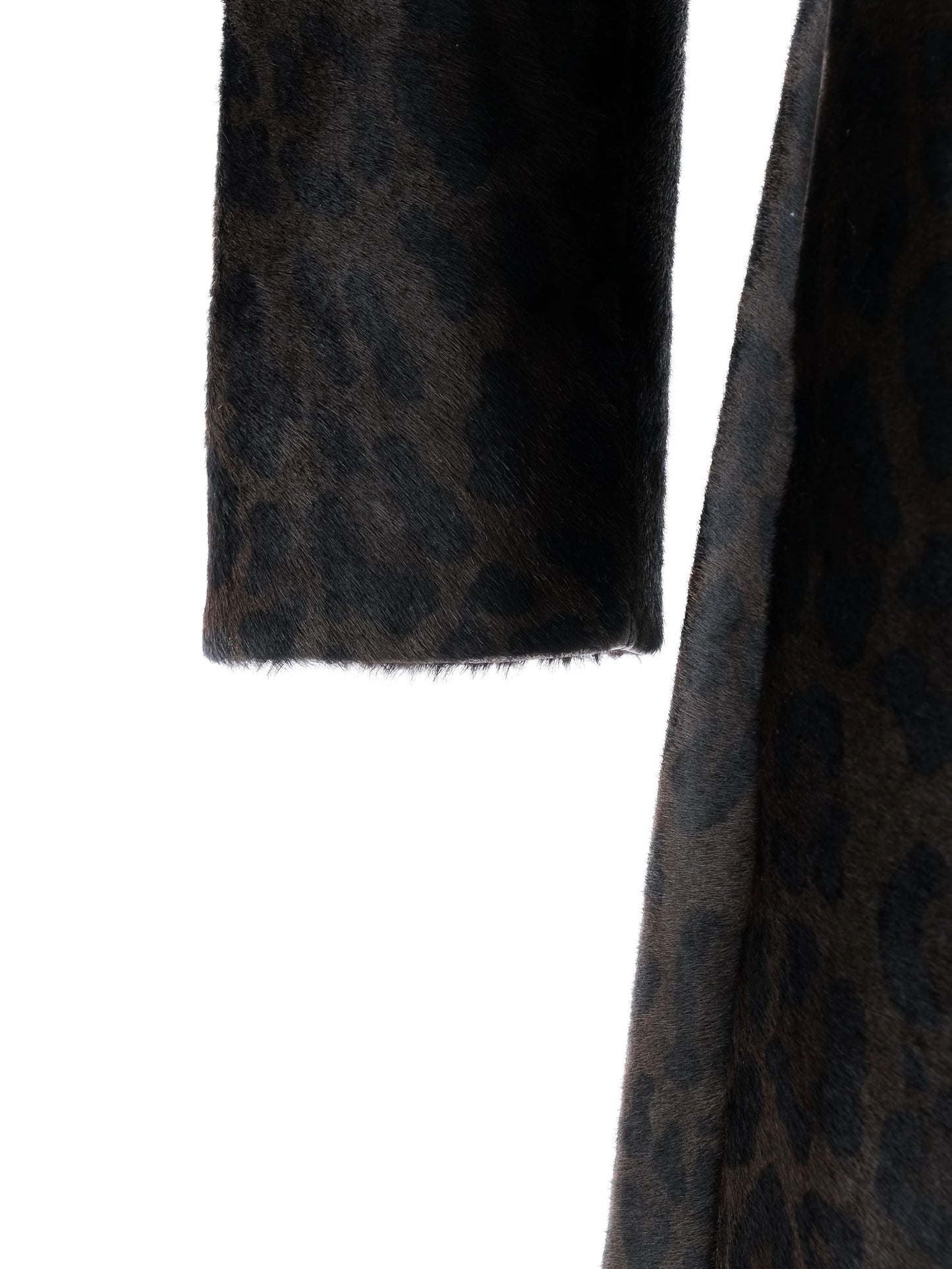 excellent prada orange fur-like coat size l women