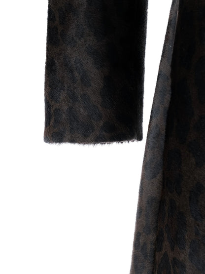 Excellent Prada Orange Fur-Like Coat Size L Women