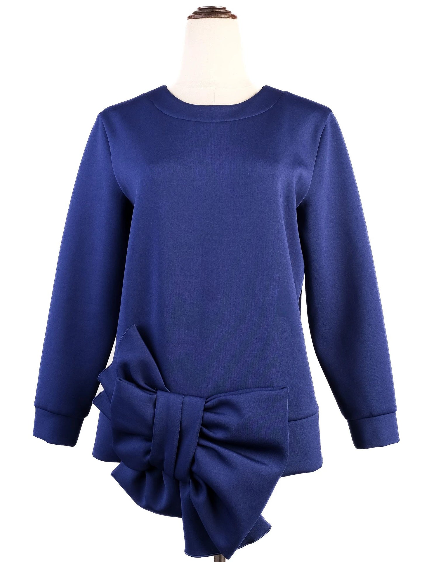 excellent victor&rolf purple bow sweatshirt women size m