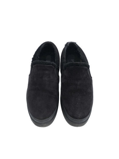 Excellent Prada Black Suede Slip-On Shoes Size 38 with Comfortable Lining