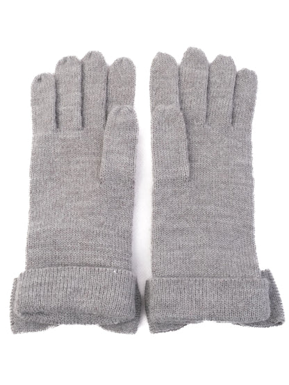 Excellent Kate Spade Gray Wool Gloves with Bow Detail Size S