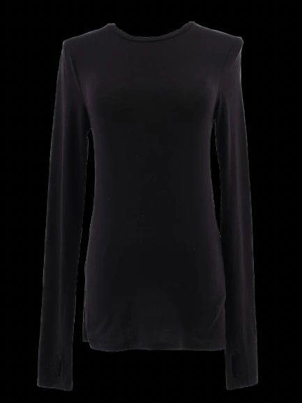 excellent cos black long sleeve shirt size xs elastane women
