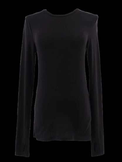 Excellent Cos Black Long Sleeve Shirt Size XS Elastane Women