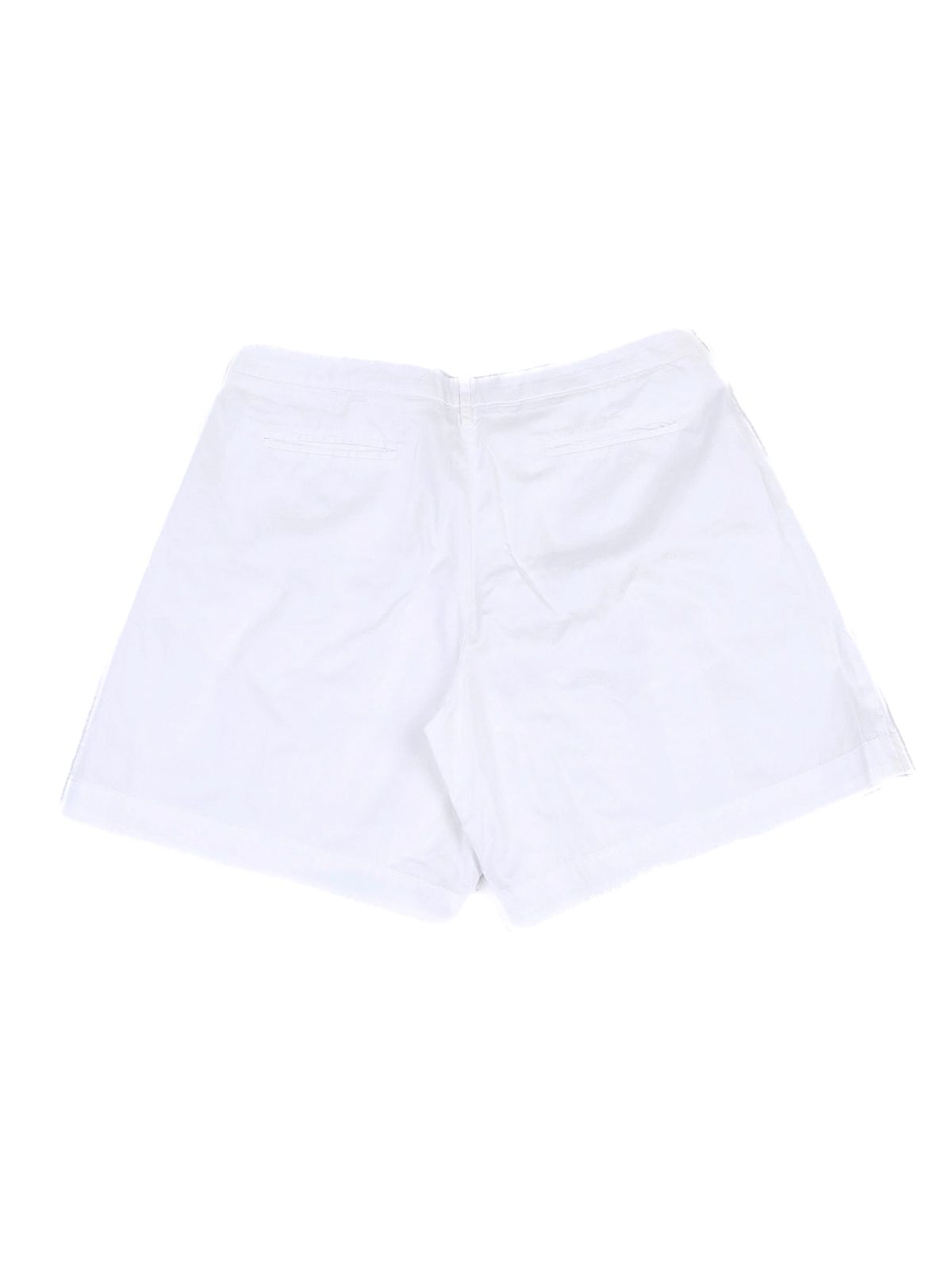 excellent emporio armani white cotton shorts size m for women
