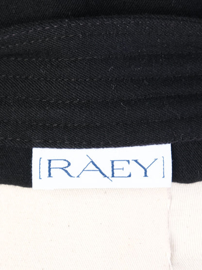 RAEY Black Wool Wrap Skirt with Belt Size XXL Excellent Condition