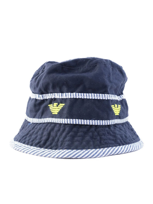 Excellent Emporio Armani Baby Blue Bucket Hat Size 5 Made in Italy