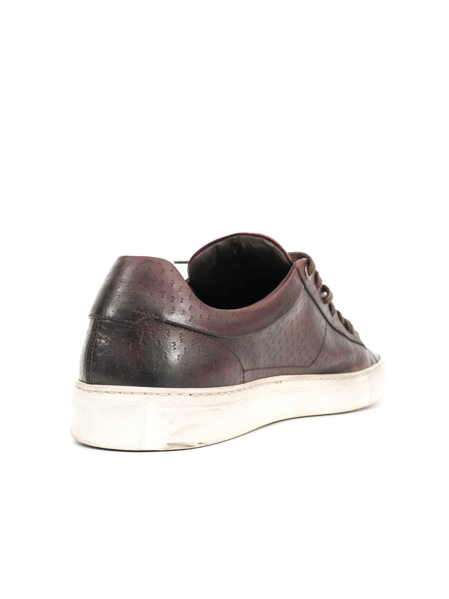 excellent hugo boss brown leather sneakers size 45 men