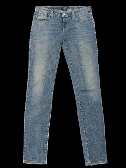 excellent armani jeans blue polyester kids size xs - aj established 1981