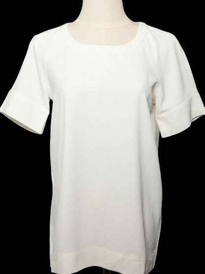 Good DKNY White Cotton Short-Sleeved Shirt Size M for Women