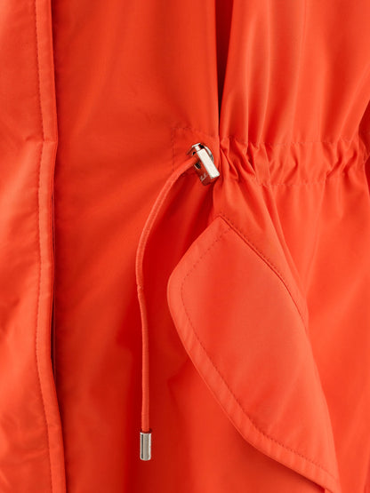 Perfect Loro Piana Orange Hooded Jacket Women's XS