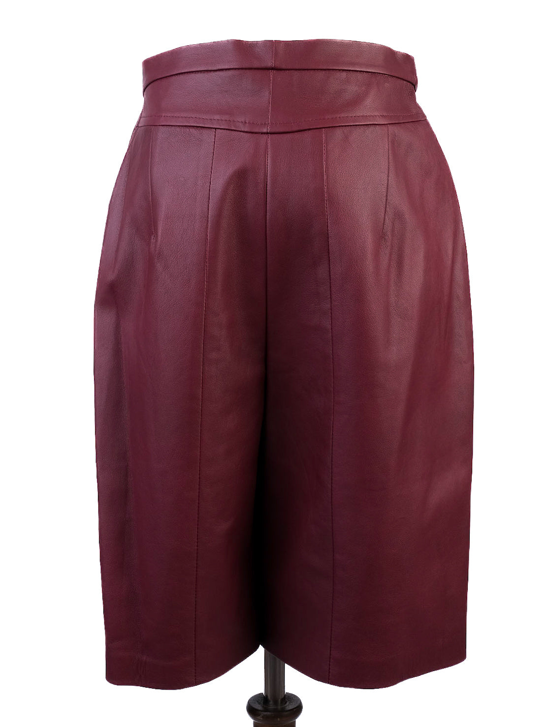 excellent drome red leather two-piece set women size m
