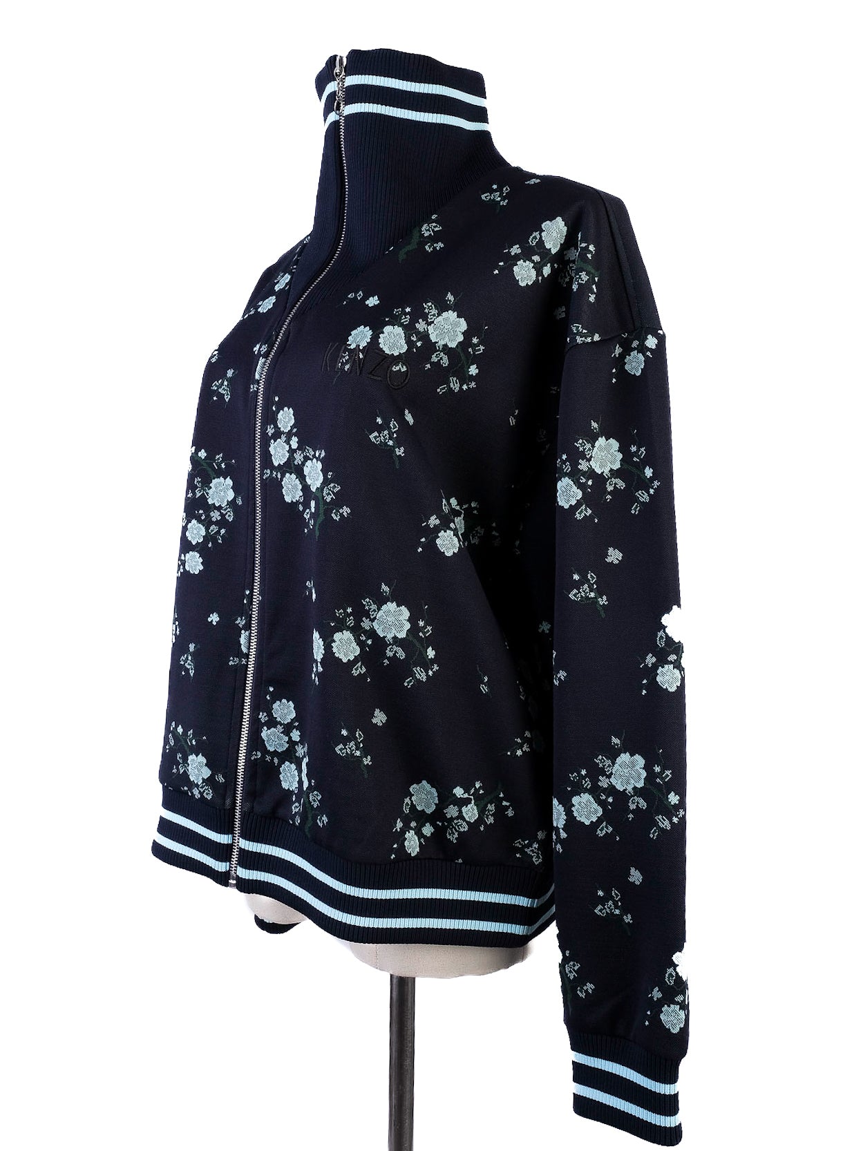 excellent kenzo floral tracksuit dark polyester jacket pants set