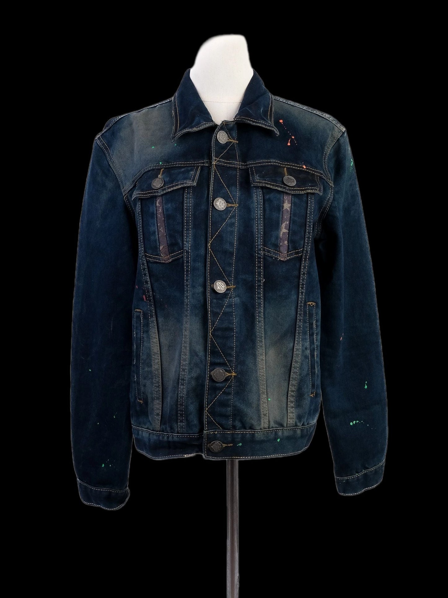 dsquared2 women's blue denim jacket excellent condition size l