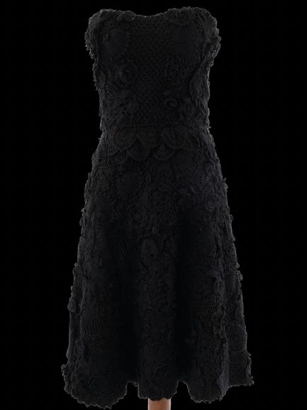 excellent ralph lauren black sleeveless dress size s viscose