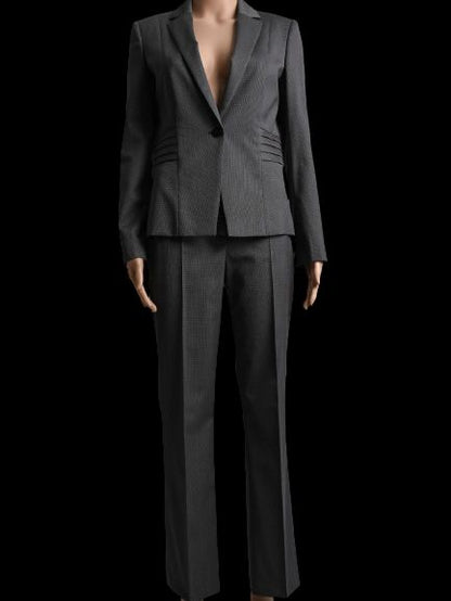 Excellent Hugo Boss Gray Cotton Pantsuit Size S for Women