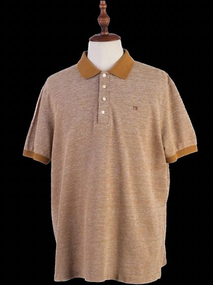 excellent scotch&soda orange cotton polo shirt size xl