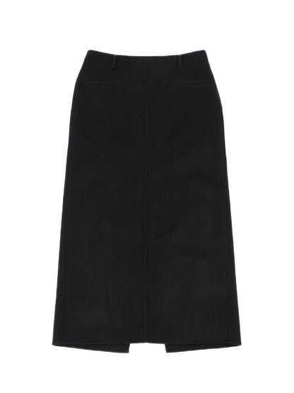 NEW COS Black Wool Skirt With Slit Size M