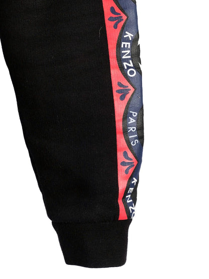 Excellent Kenzo Black Sweatshirt S Eye Design Colorful Stripes