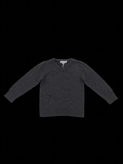 Perfect Dior Gray Wool V-Neck Sweater for Kids Size 5