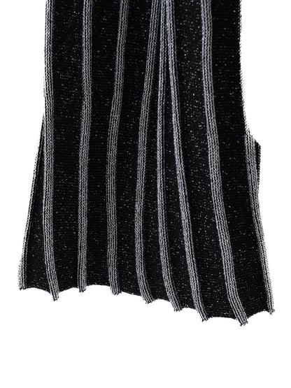 Excellent Balmain Black Gray Striped Sweater Size S for Net-A-Porter