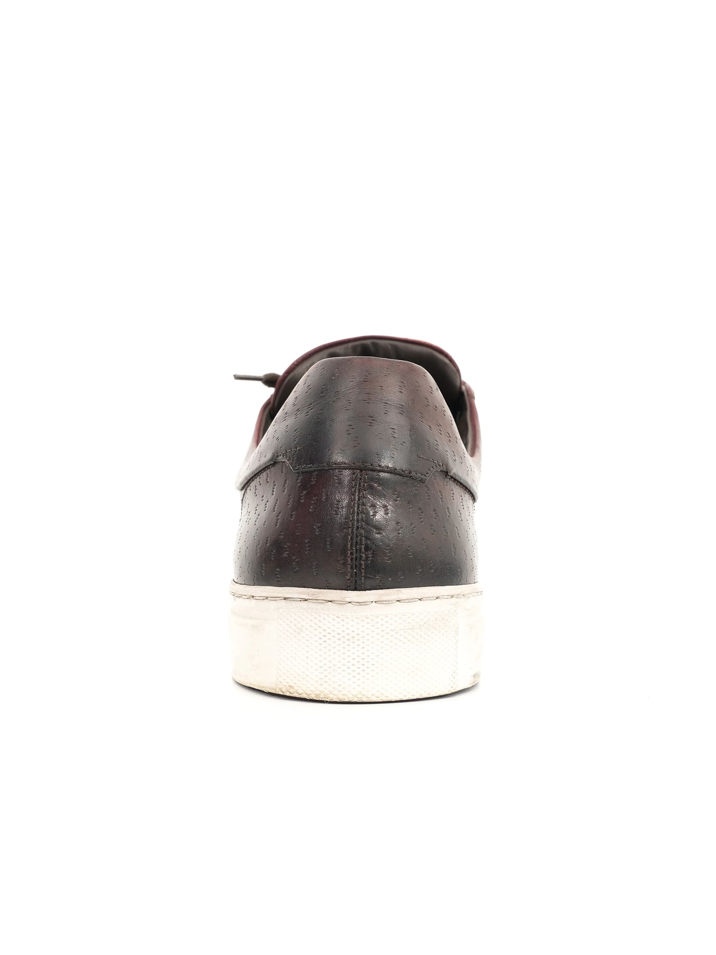 excellent hugo boss brown leather sneakers size 45 men