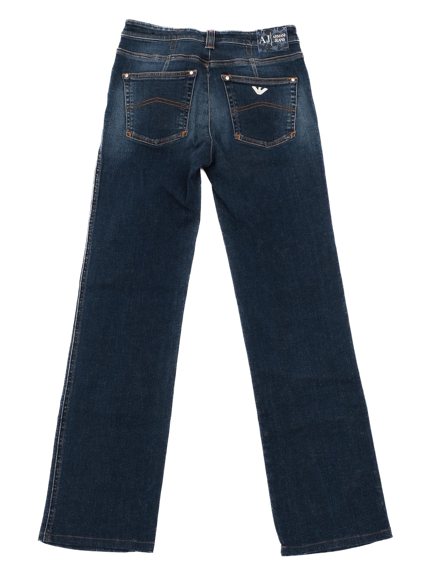 excellent armani jeans blue denim size s for women
