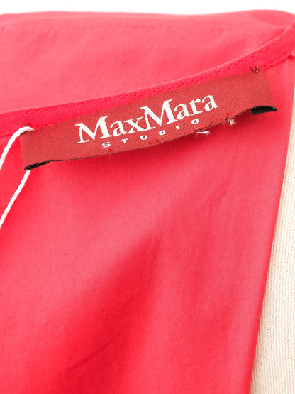 Excellent Max Mara Red Long Sleeve Dress Size L Polyester