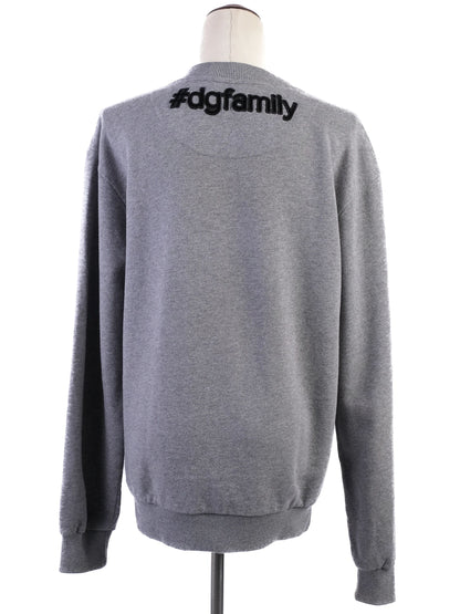 Excellent Dolce Gabbana Gray Cotton Sweatshirt Size S with #dgfamily