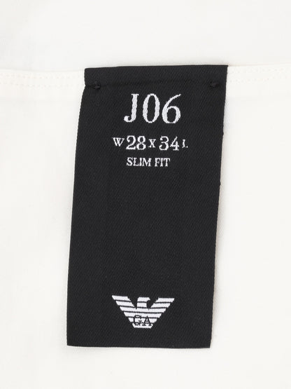 NEW Emporio Armani White Jeans Size M Women's Elastane