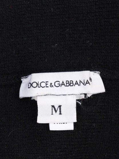 Excellent Dolce Gabbana Kids Black Knit Beanie Hat Size M