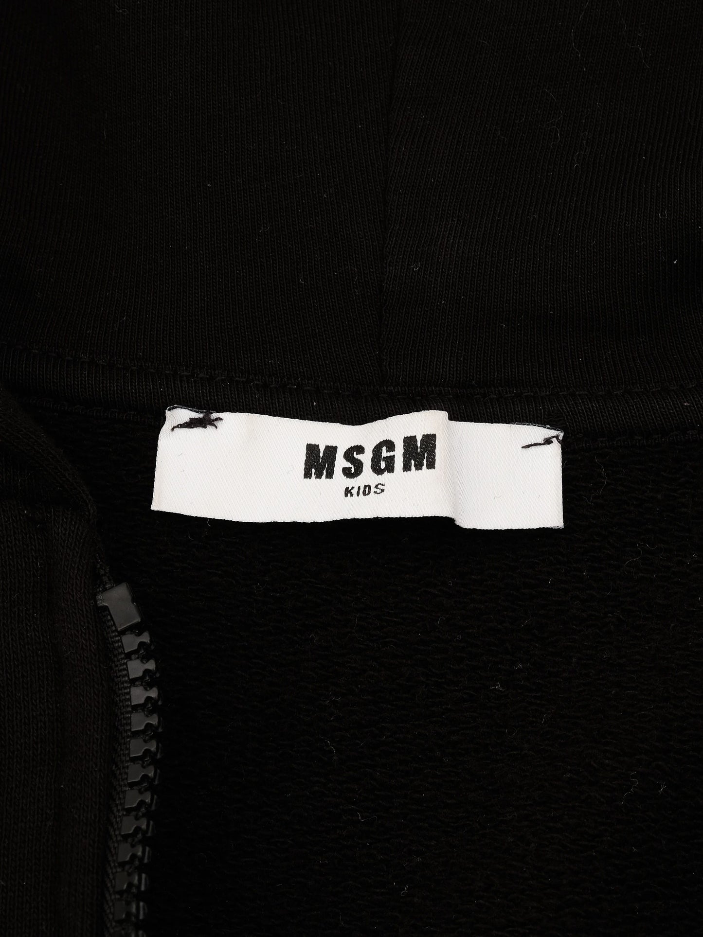 msgm black cotton hoodie size 10 for kids excellent condition