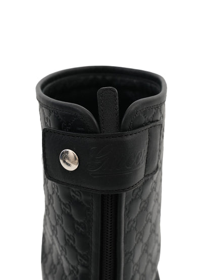 Gucci Women's Black Leather Boots Size 35.5 - Perfect Condition