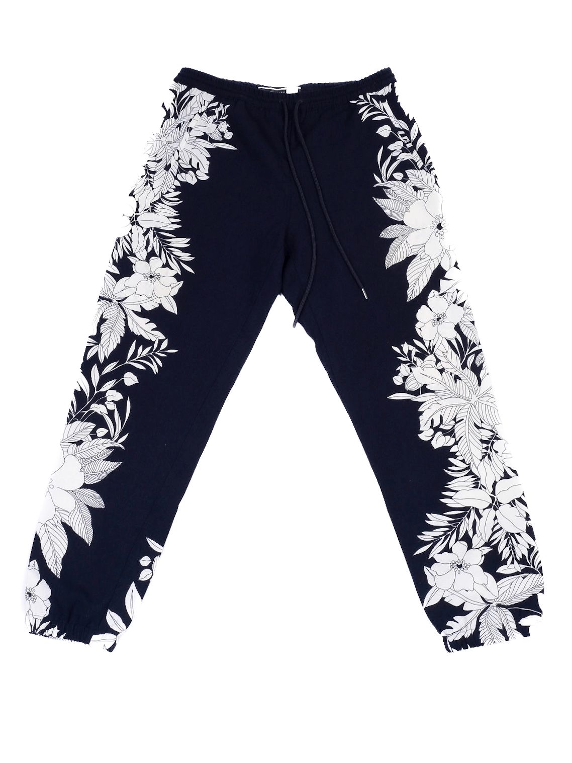 excellent sportmax navy blue floral sweatpants size s